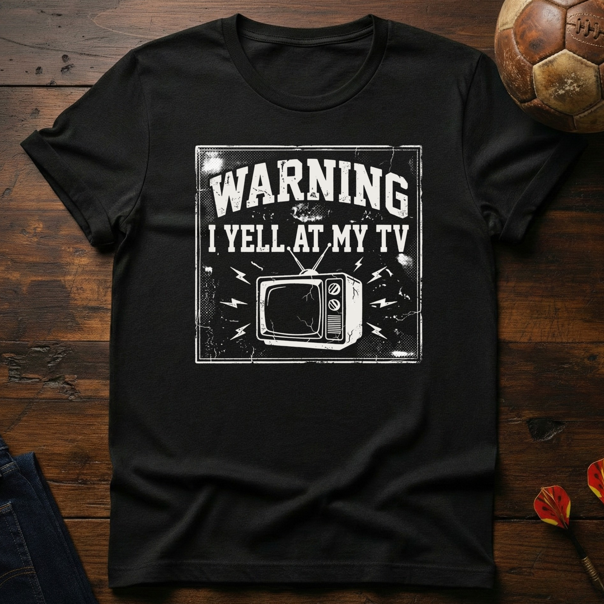 Warning: I Yell At My Tv T-Shirt