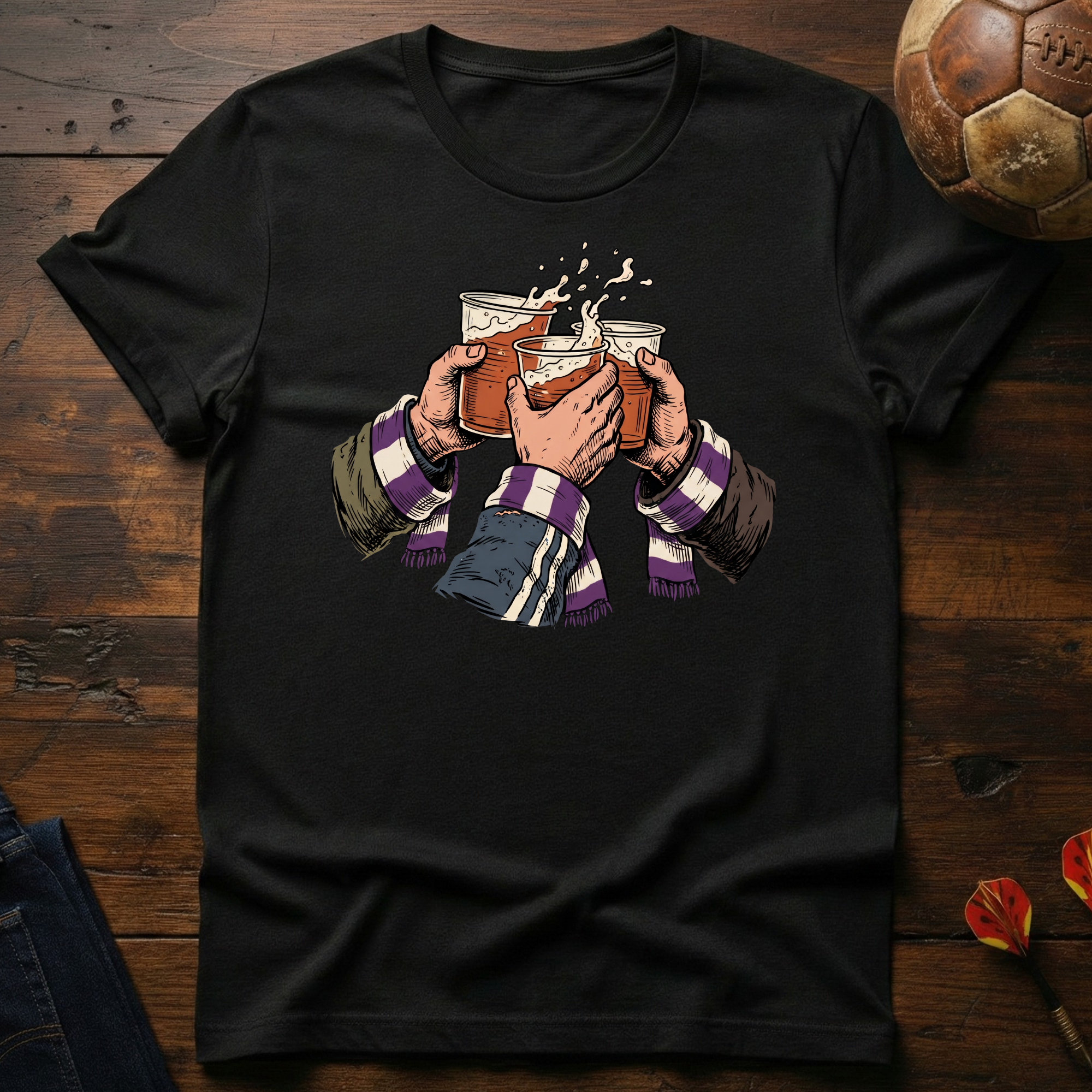 Cheers! Purple - White T-Shirt