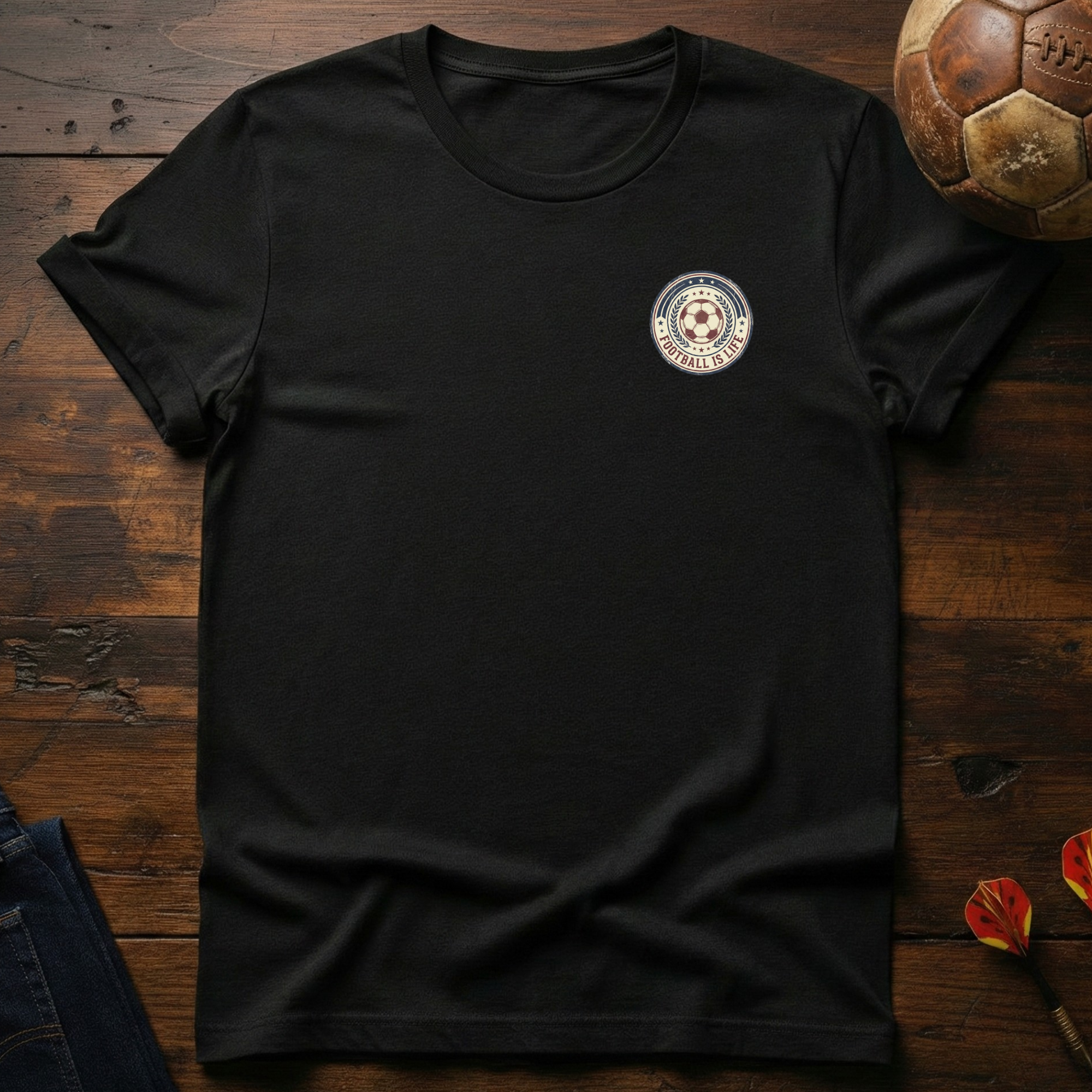 Football is Life badge T-Shirt