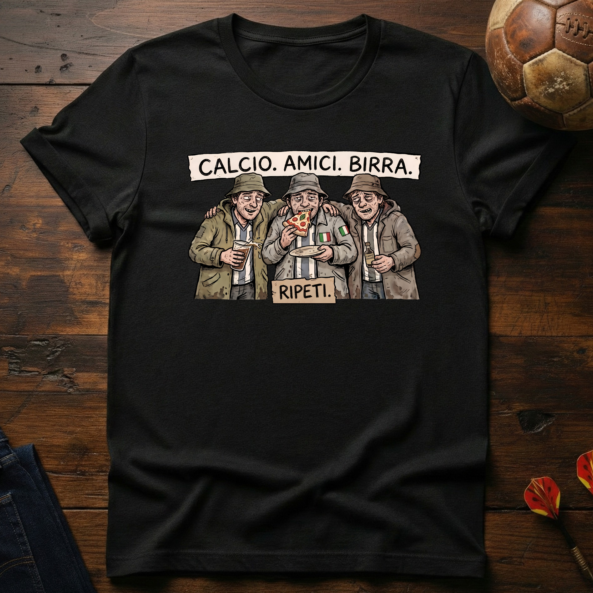Calcio, Amici, Birra T-Shirt