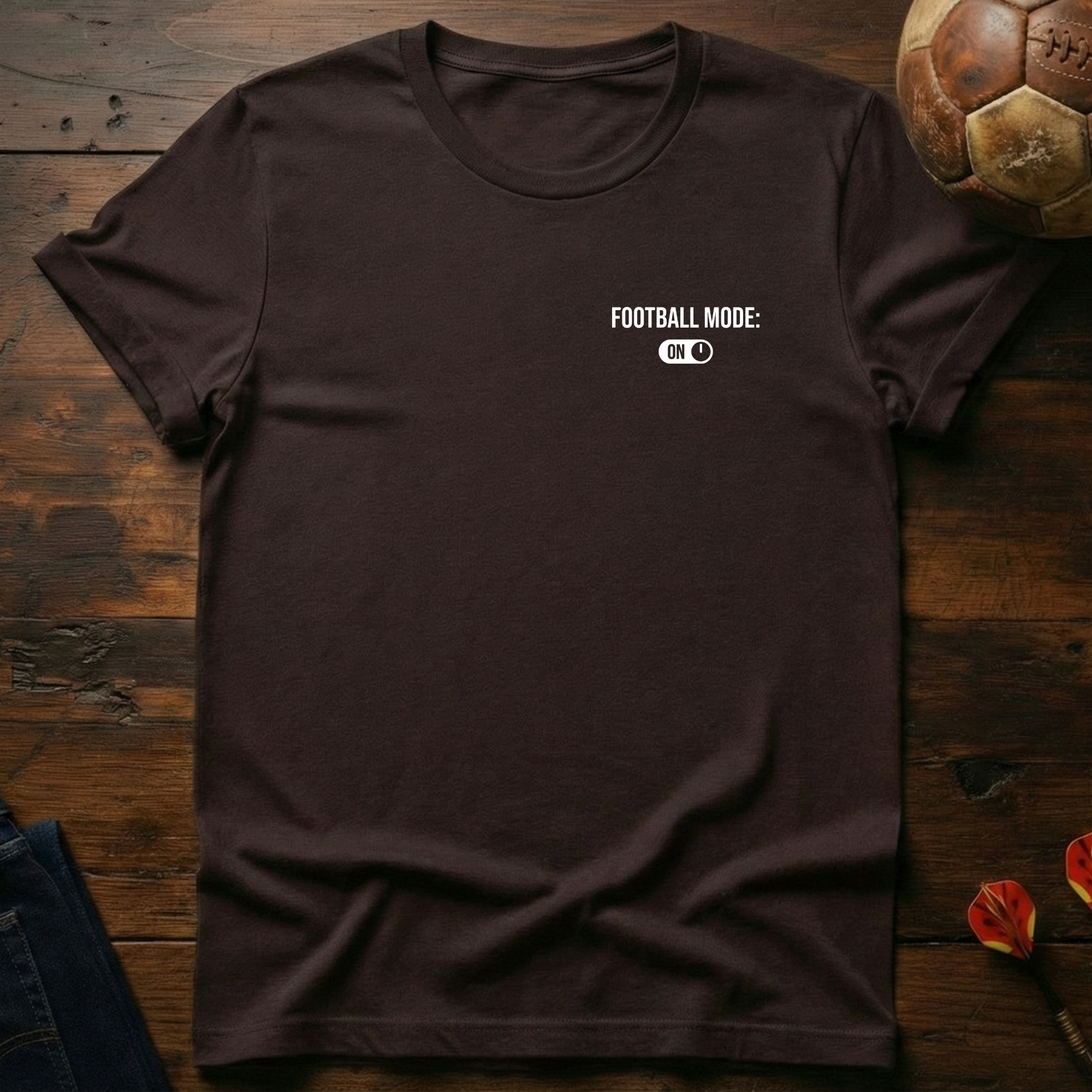 Football Mode On T-Shirt