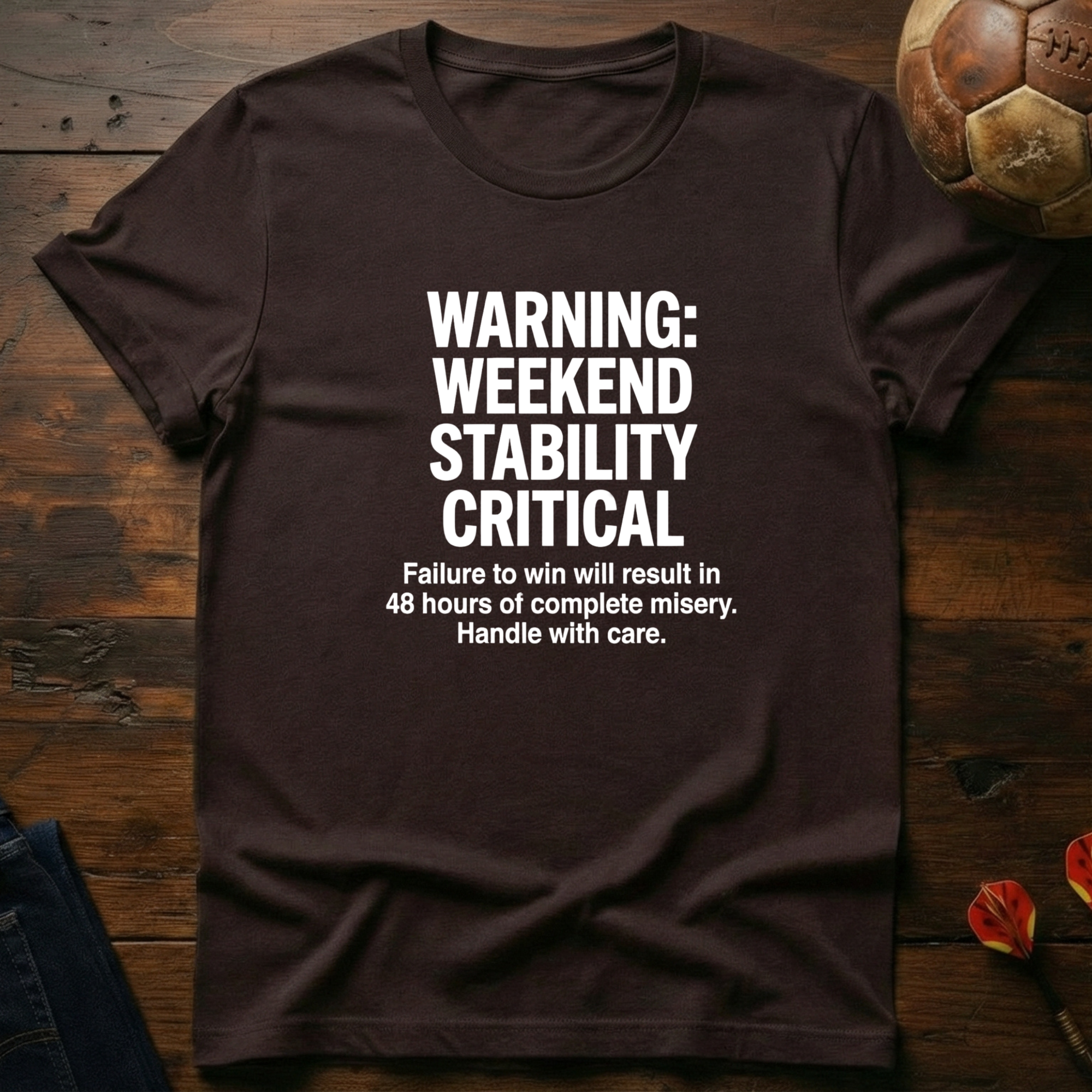 Warning Weekend Stability Critical T-Shirt