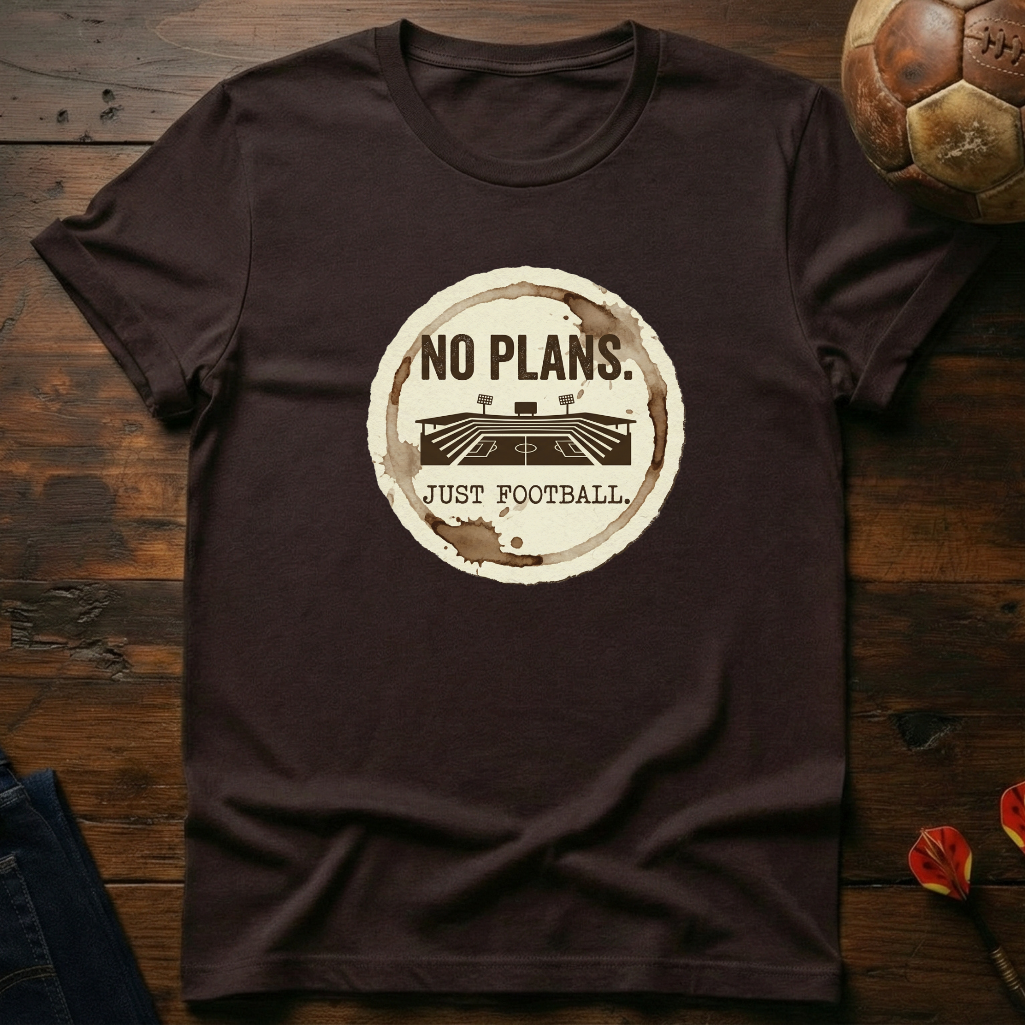 No Plans Just Football T-Shirt