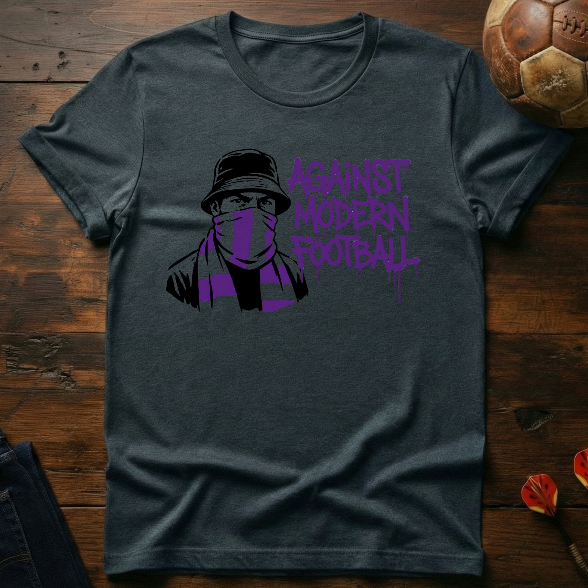 Against Modern Football - Purple T-Shirt
