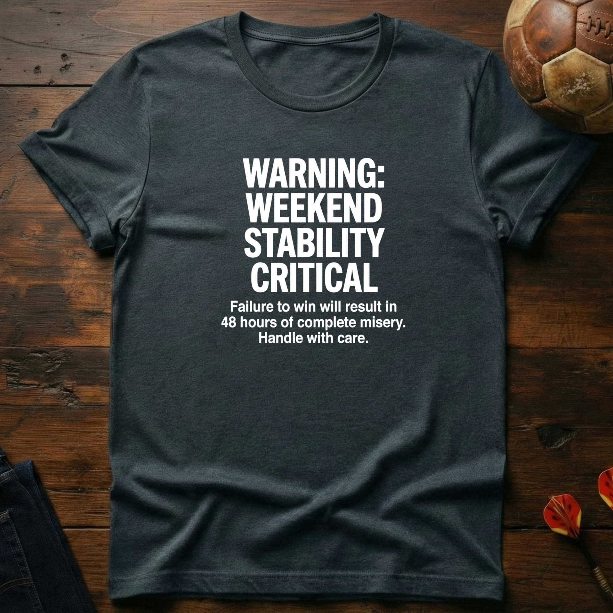 Warning Weekend Stability Critical T-Shirt