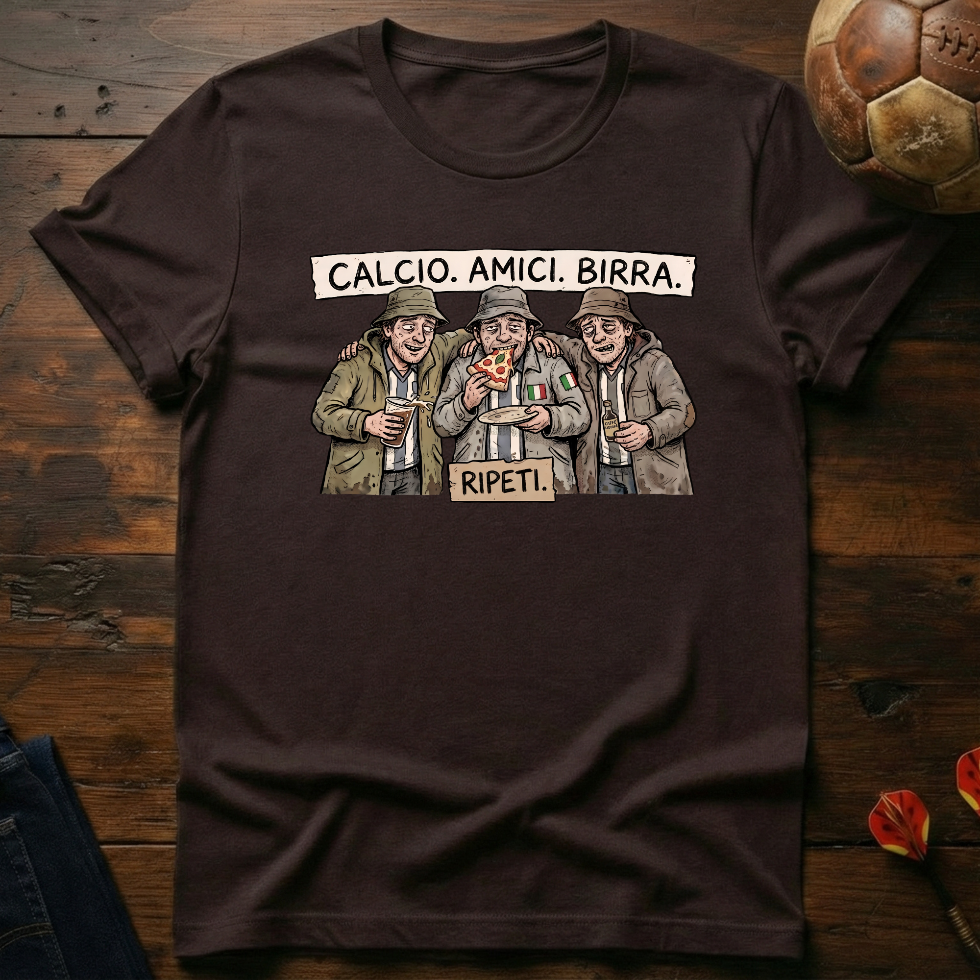Calcio, Amici, Birra T-Shirt