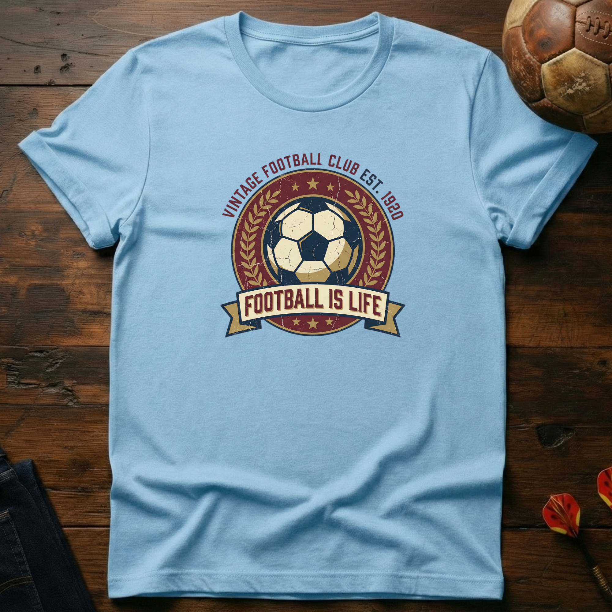 VIntage Football is Life T-Shirt