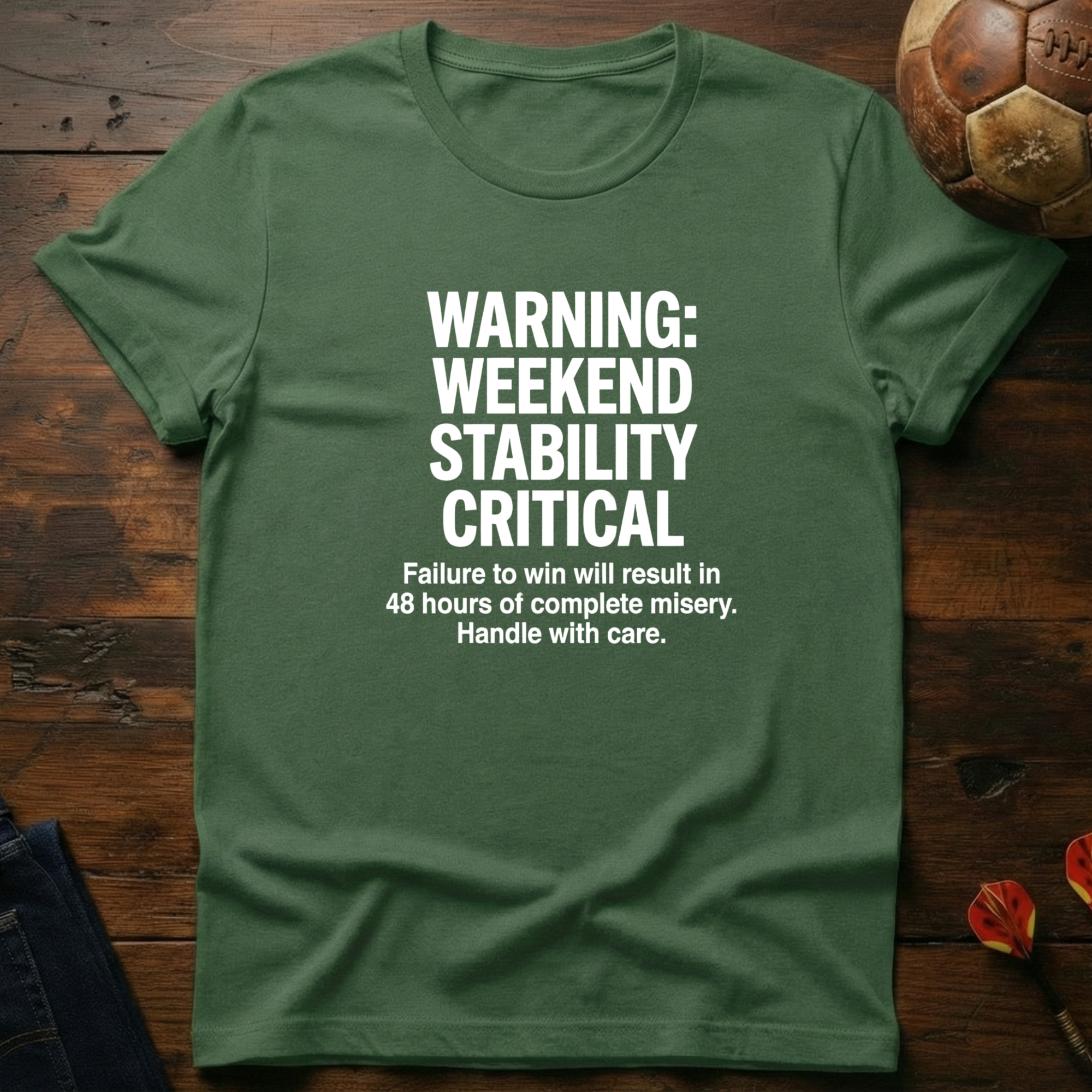 Warning Weekend Stability Critical T-Shirt