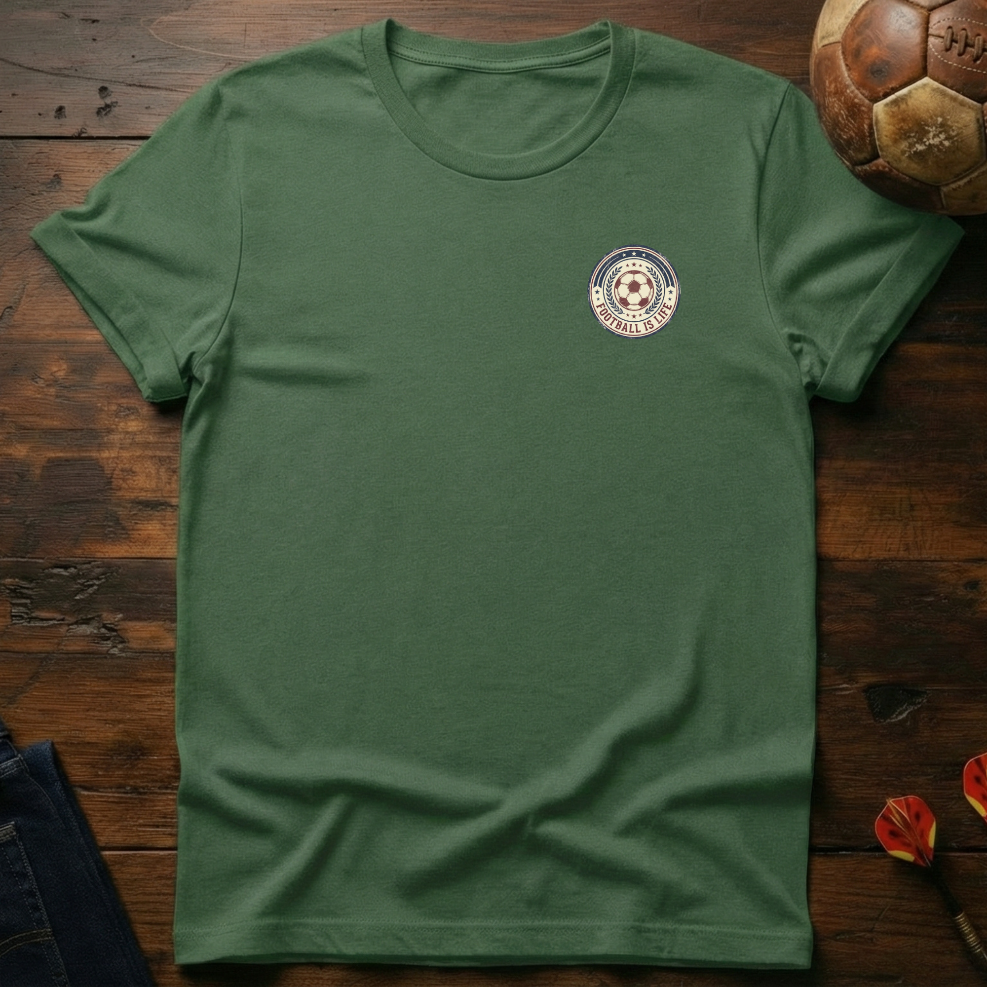 Football is Life badge T-Shirt