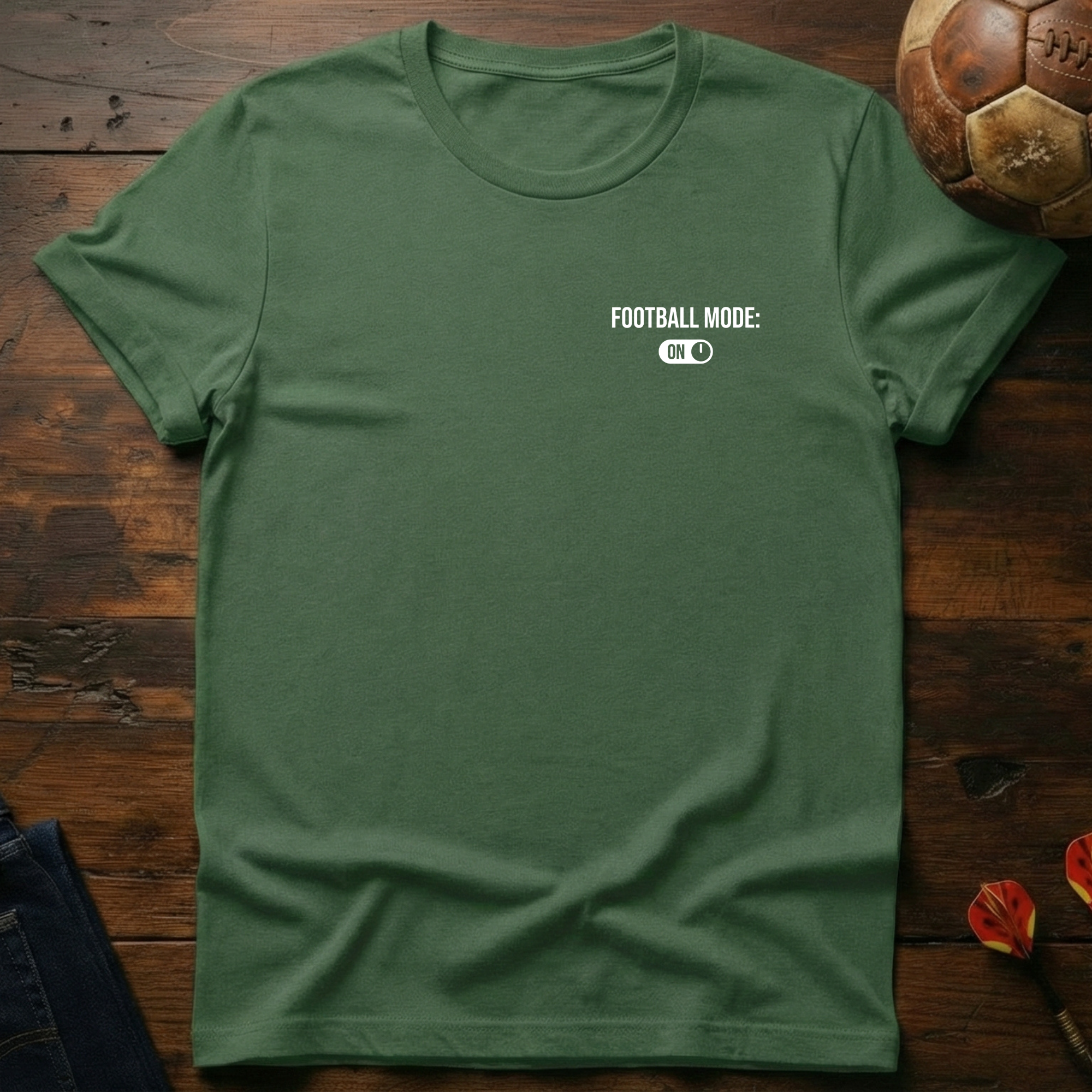 Football Mode On T-Shirt