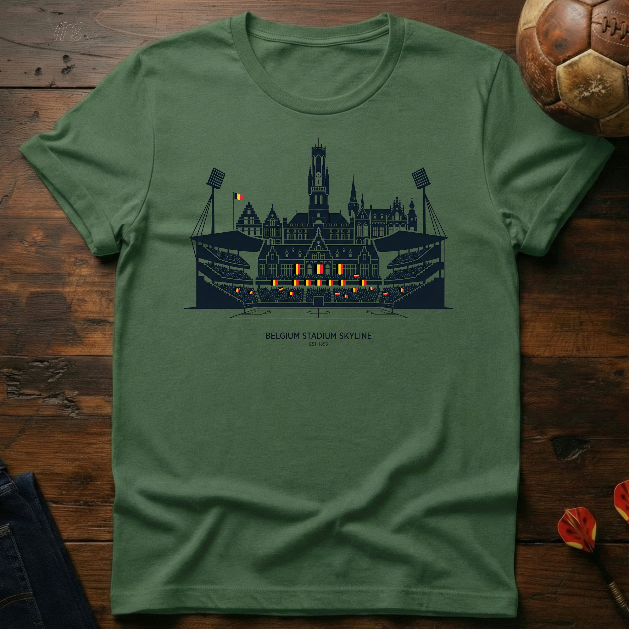 Belgium Stadium Skyline T-Shirt