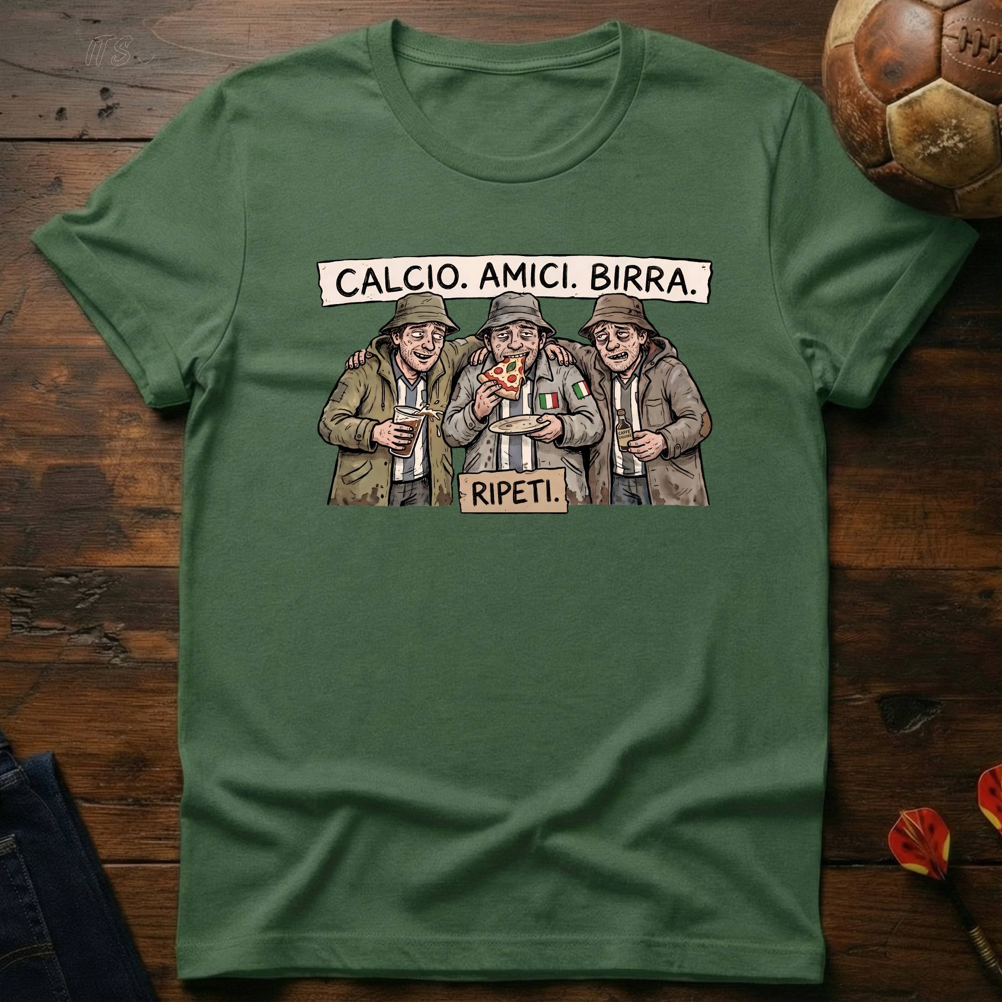 Calcio, Amici, Birra T-Shirt