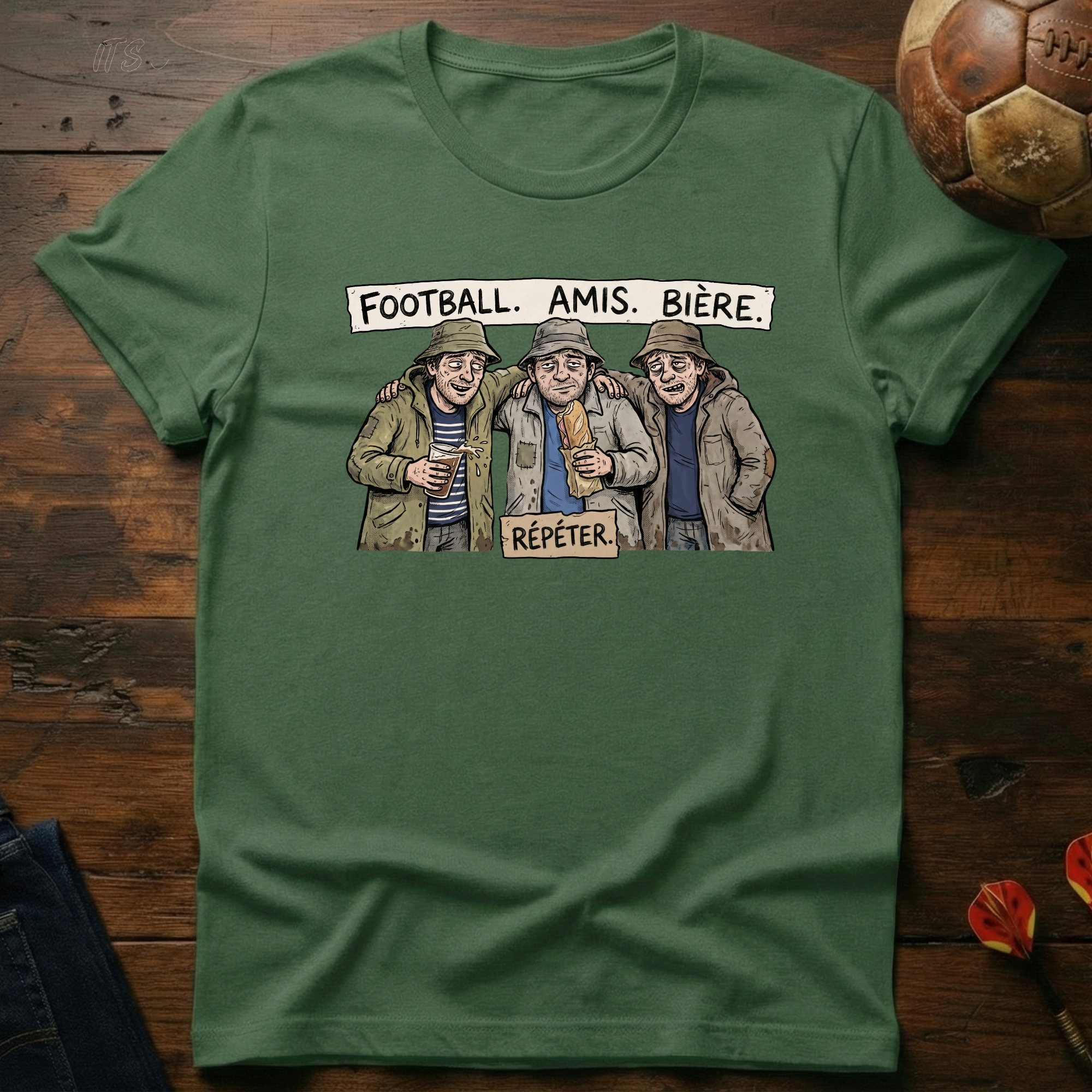 Football, Amis, Bière T-Shirt