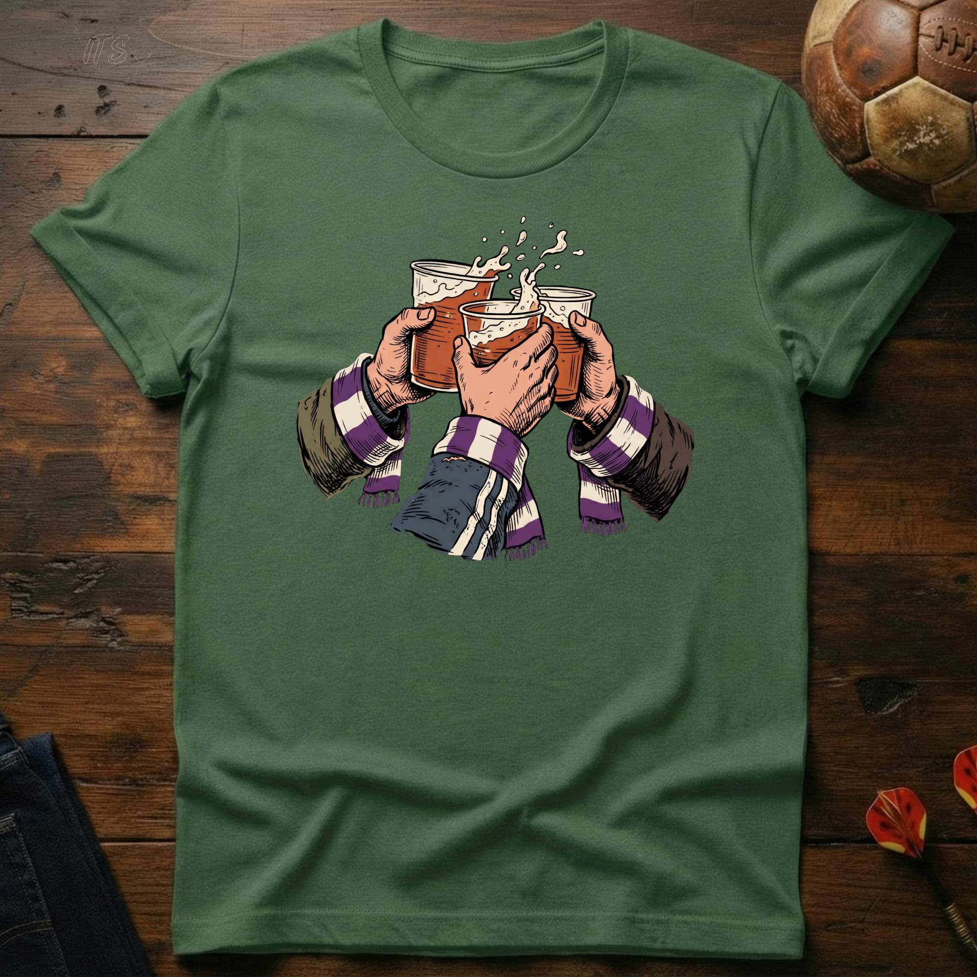 Cheers! Purple - White T-Shirt