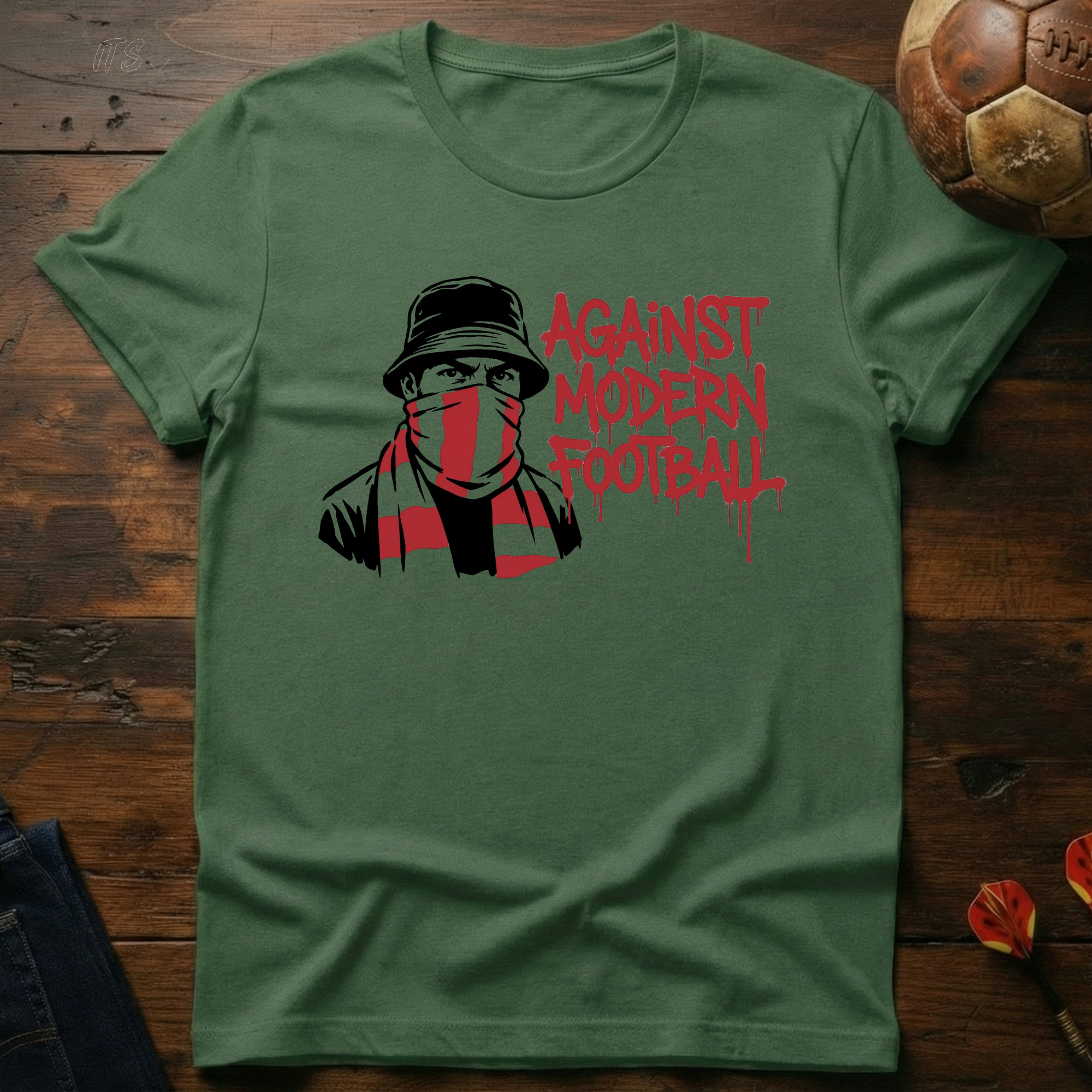 Against Modern Football - Red T-Shirt