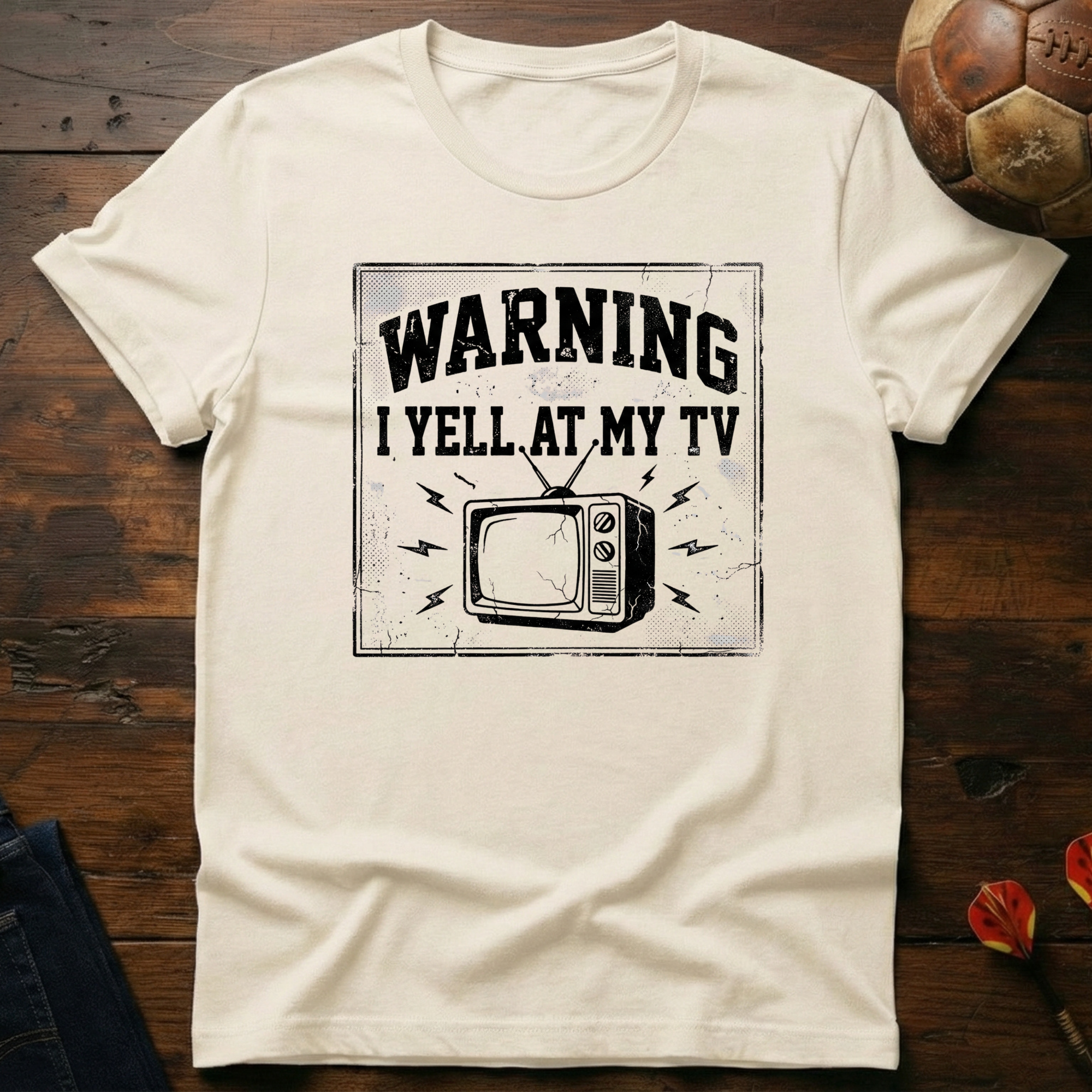 Warning: I Yell At My Tv T-Shirt