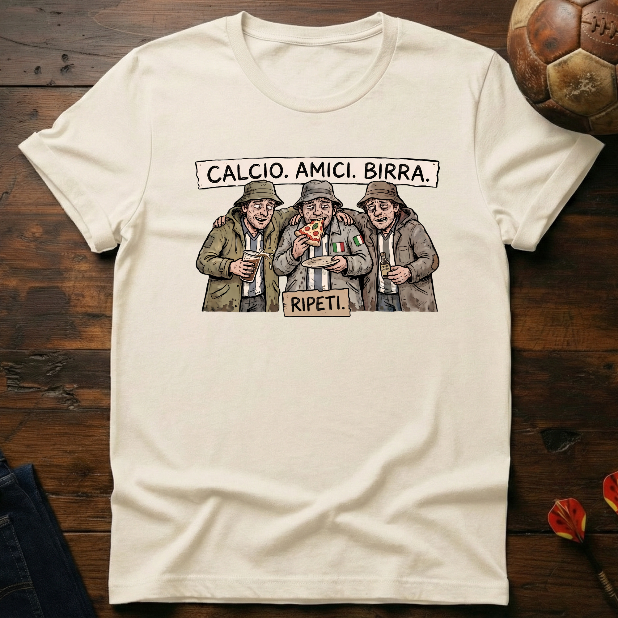 Calcio, Amici, Birra T-Shirt