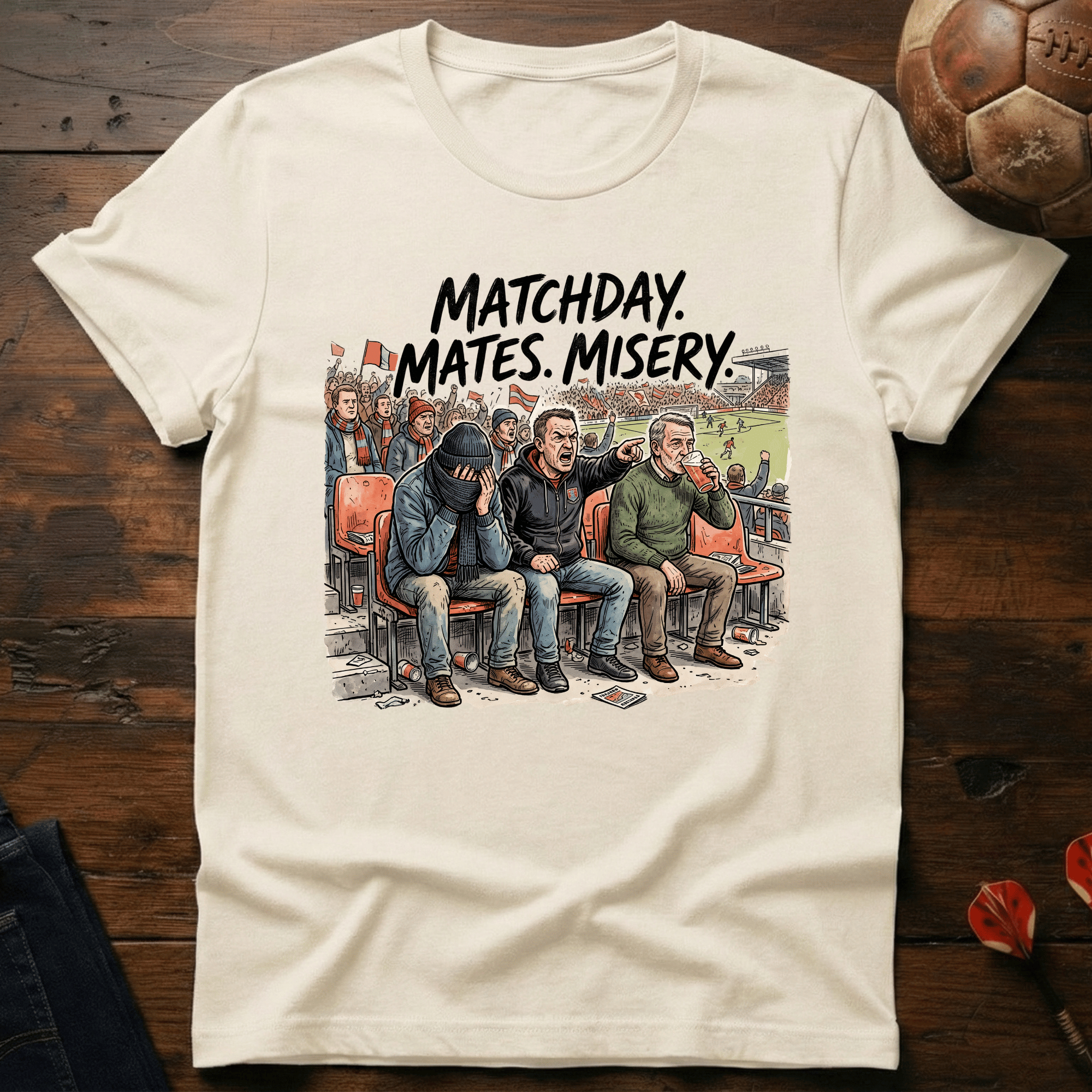 Matchday, Mates, Misery T-Shirt