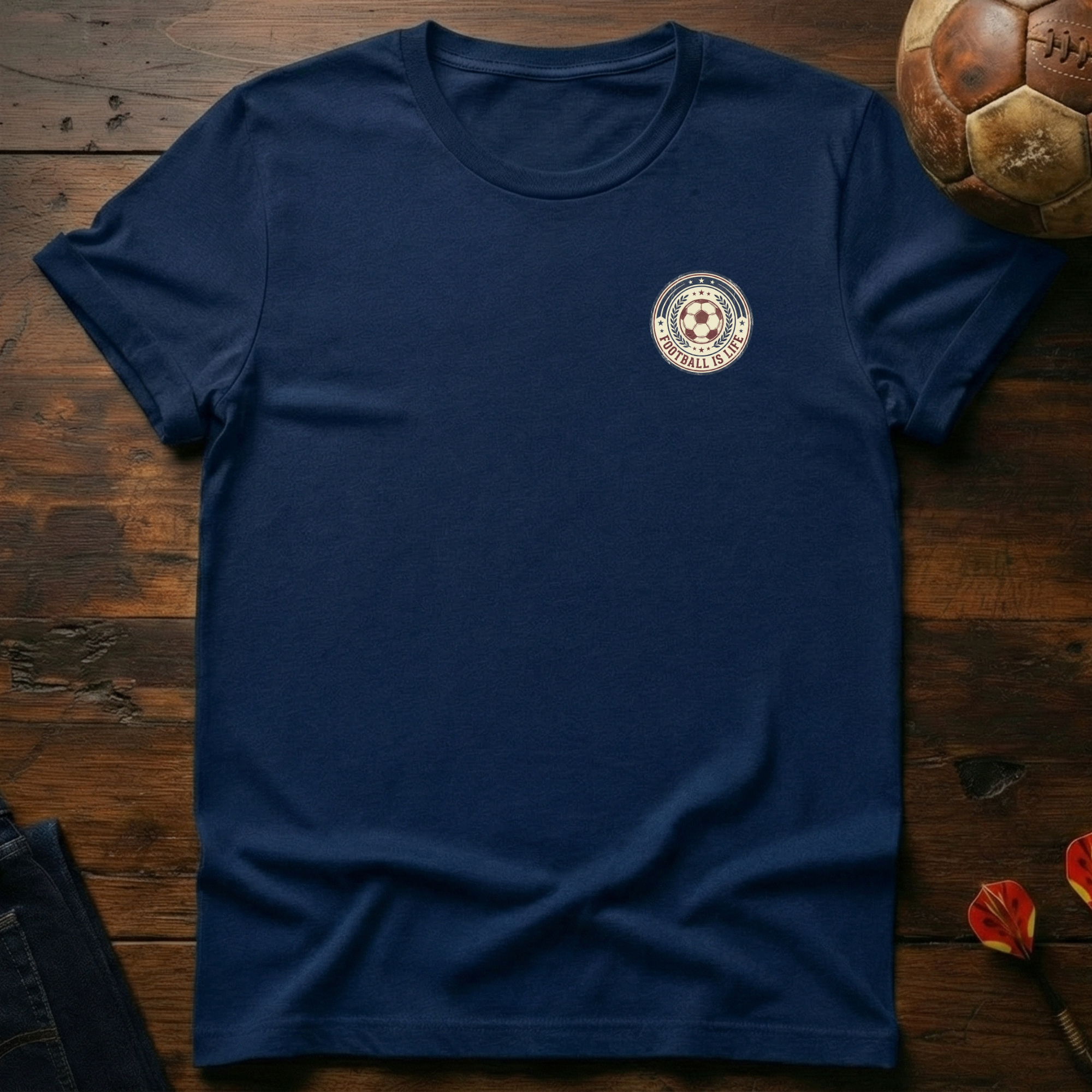 Football is Life badge T-Shirt