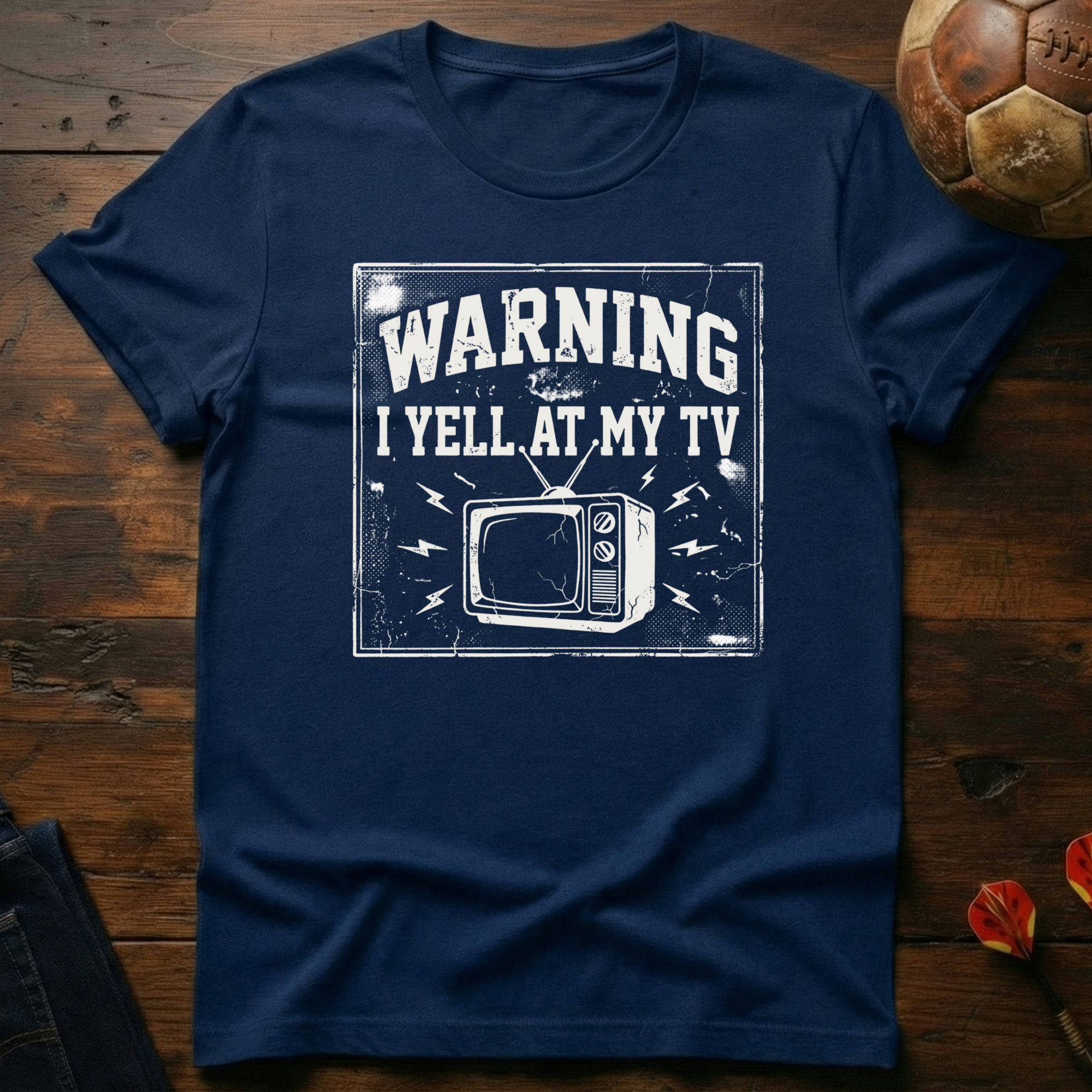 Warning: I Yell At My Tv T-Shirt