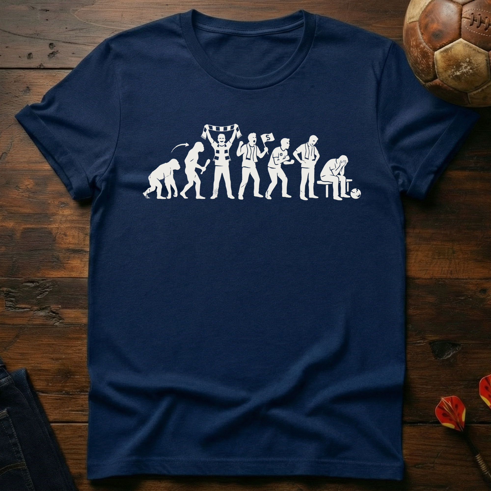 Evolution Of A Supporter T-Shirt
