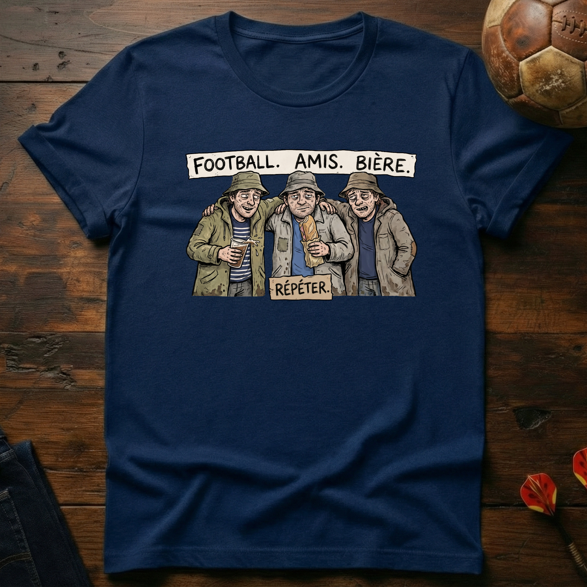 Football, Amis, Bière T-Shirt
