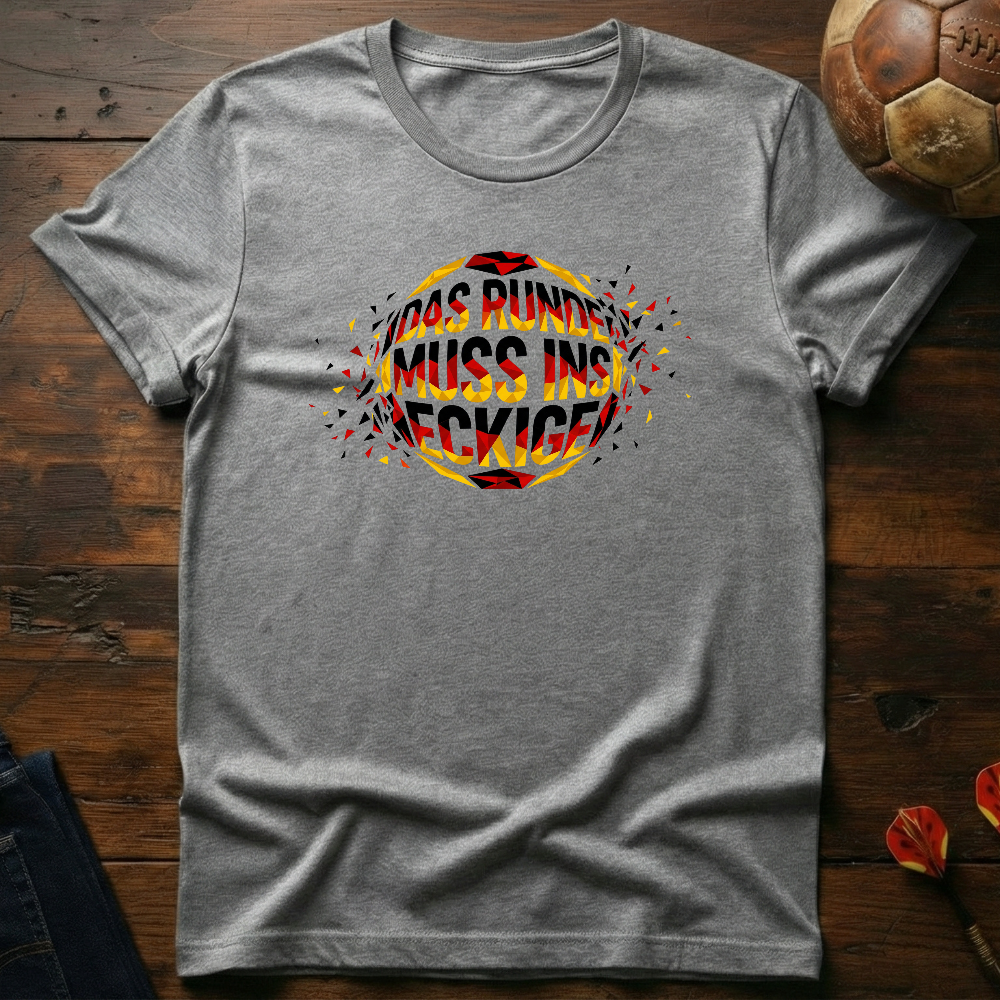 Das Runde Muss Ins Eckige T-Shirt