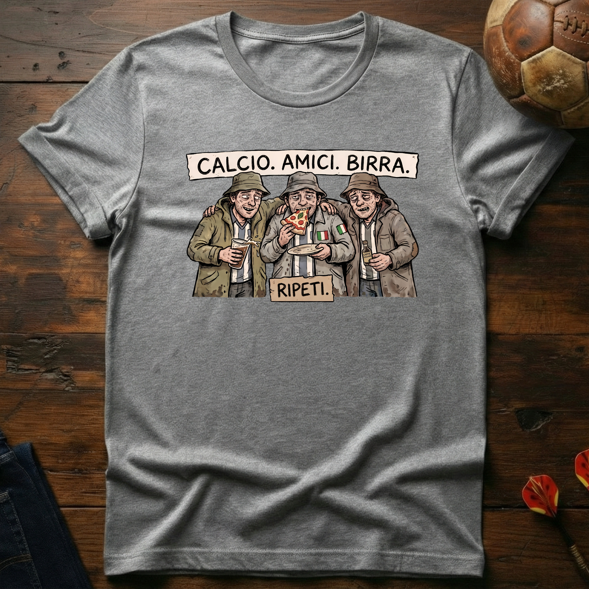 Calcio, Amici, Birra T-Shirt