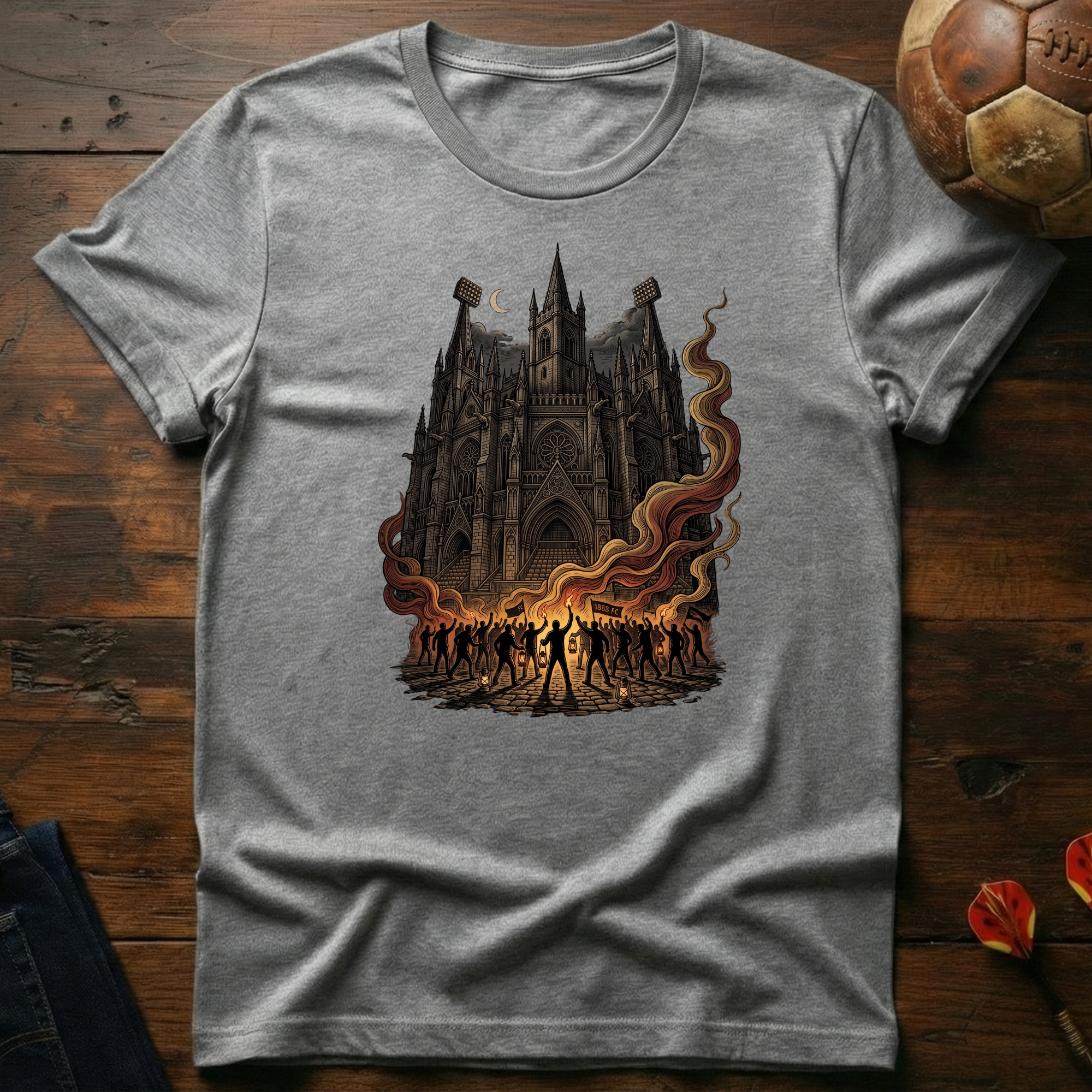 Gothic Football Stadium T-Shirt