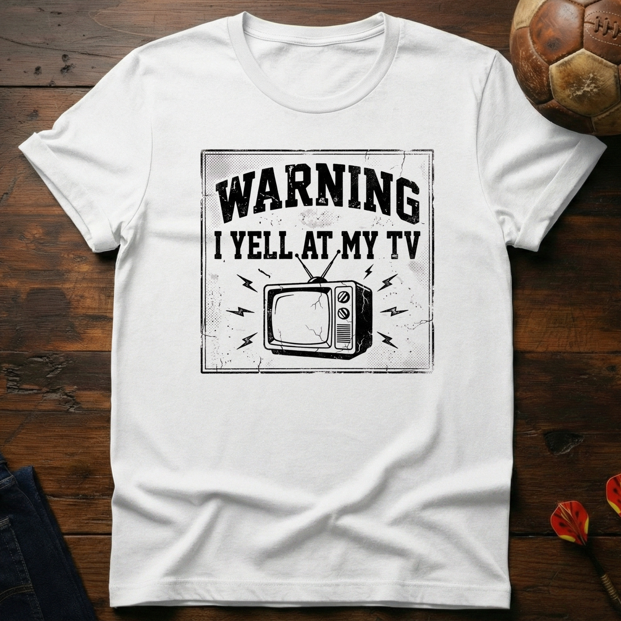 Warning: I Yell At My Tv T-Shirt